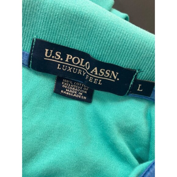 US Polo Ralph Lauren Size L Men’s Aqua - Picture 6 of 8
